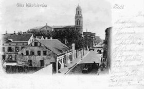 Ulica Mikołajewska w roku 1892 obecnie ul. Sienkiewicza Ulica Mikołajewska w roku 1892 obecnie ul. Sienkiewicza